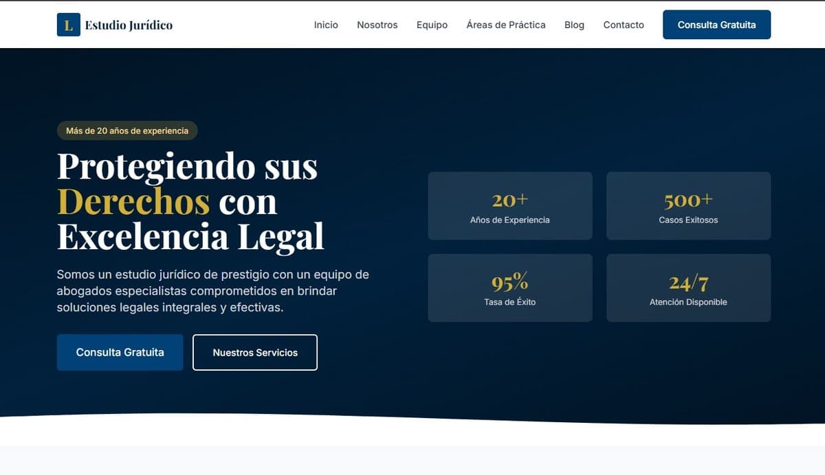 Captura de pantalla de Estudio jurídico